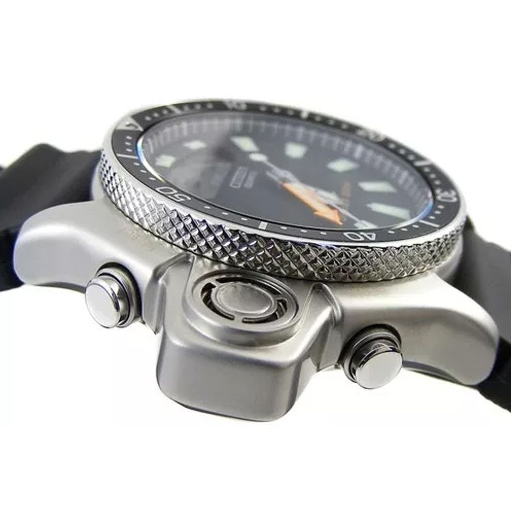 Citizen Black Mens Analogue-Digital Watch Promaster Aqualand JP2000-08E