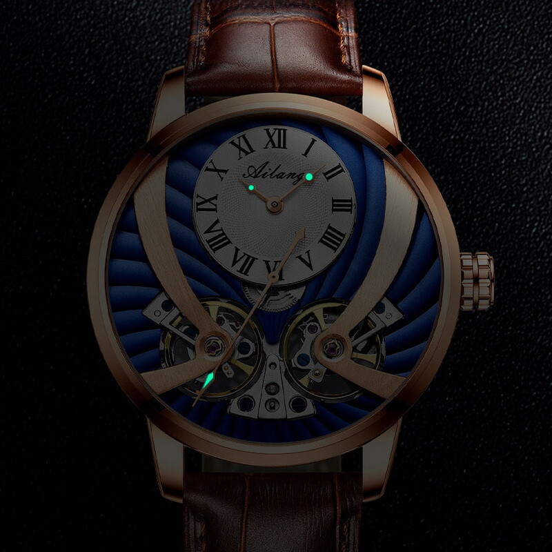 AILANG Waterproof Sapphire Glass Luminous Tourbillon Automatic Mechanical Watch
