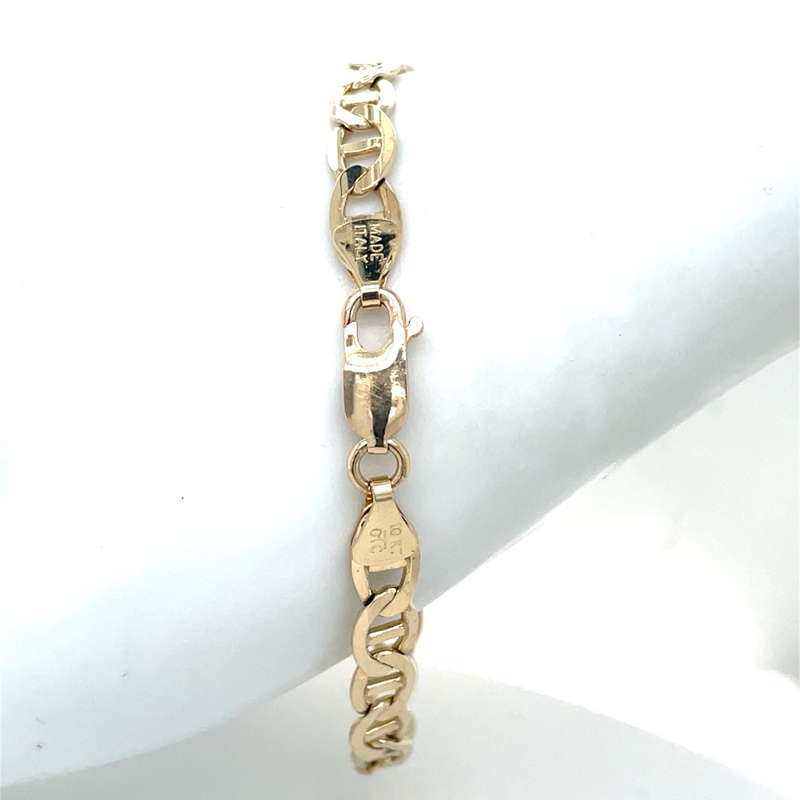 10K Yellow Gold Mariner Anchor 6mm Wide Bracelet 8 1/4 – 9.8 Grams