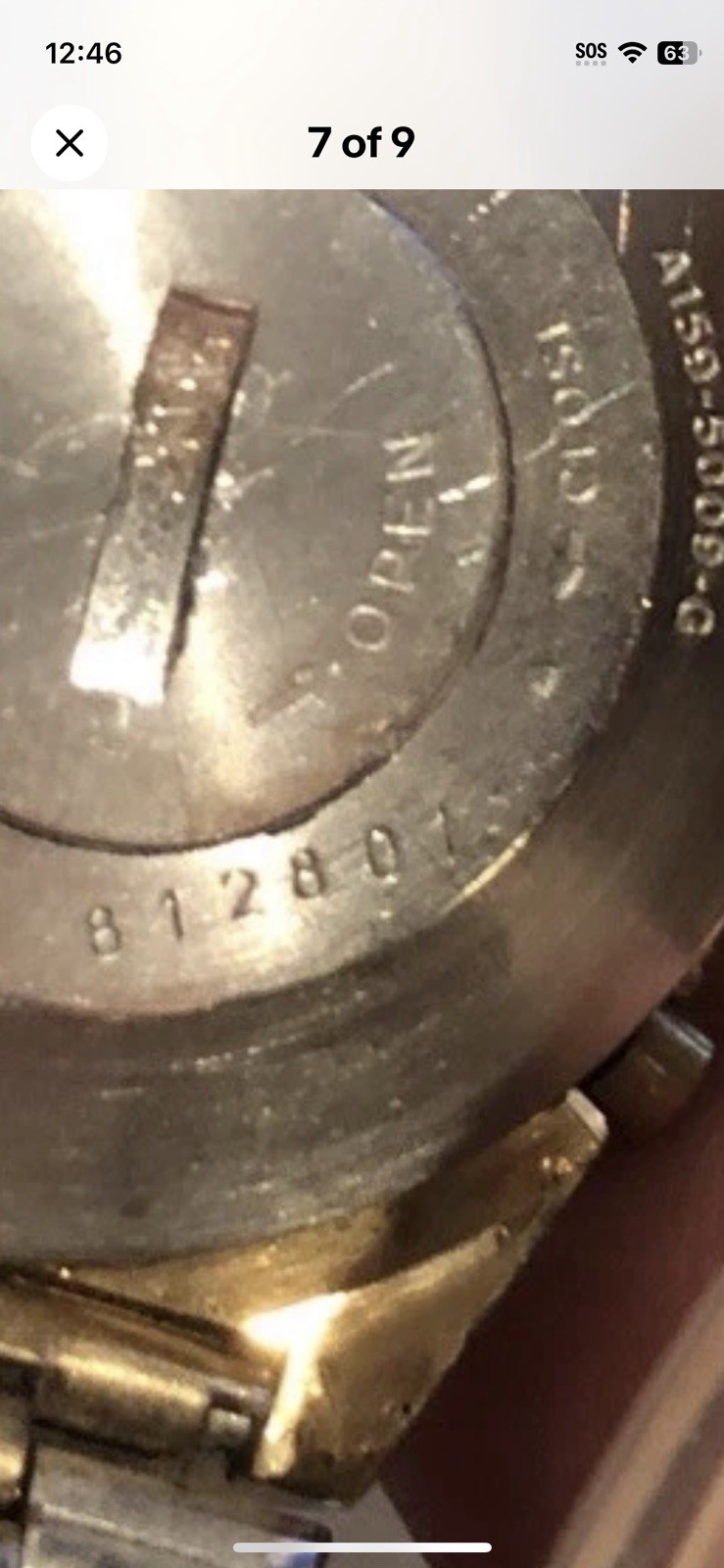 Vintage Seiko Quartz LC A159-5009-G Not Working AS-IS 1978