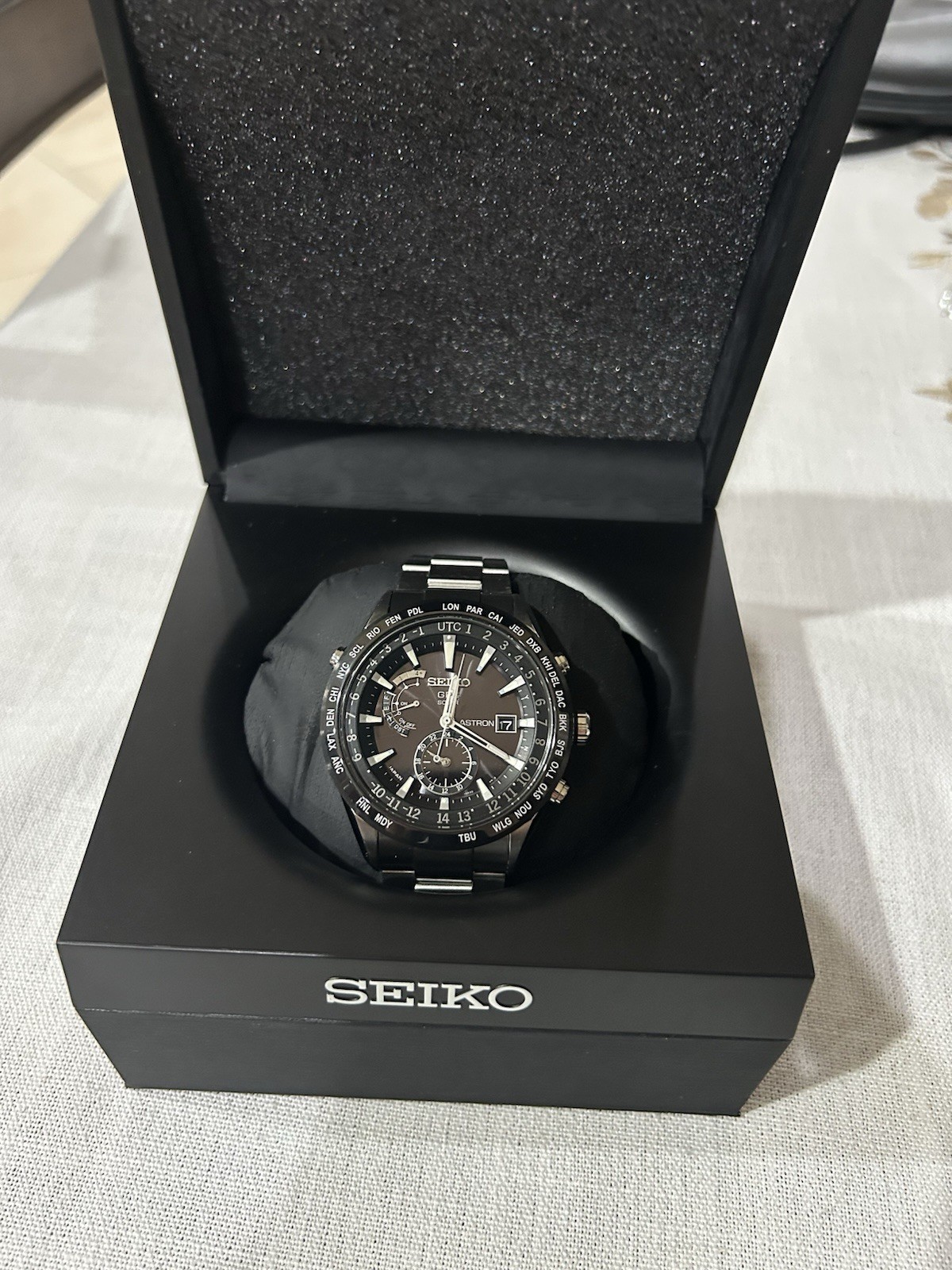 SEIKO Astron GPS Solar Radio Solar Watch Men’s . With Box And Manual