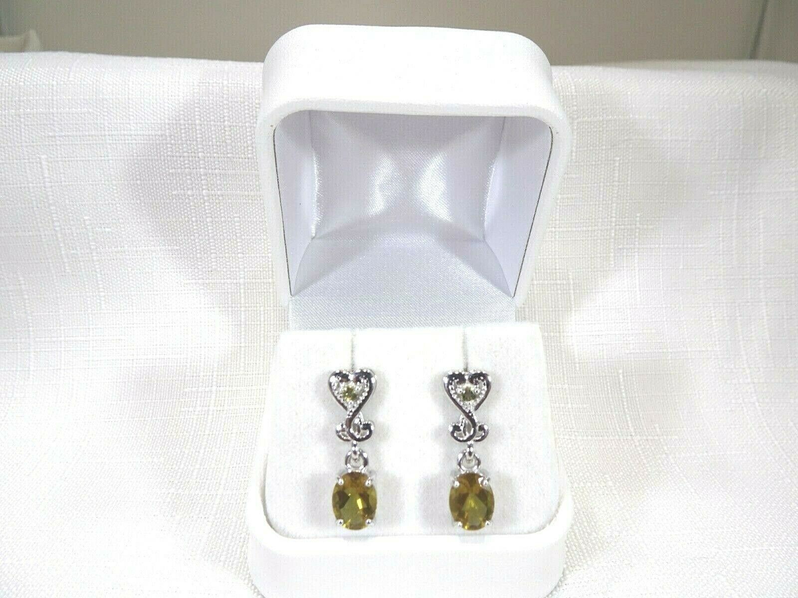 3.56 ct Colour Change Diaspore Sterling Silver Victorian Style Post Earrings