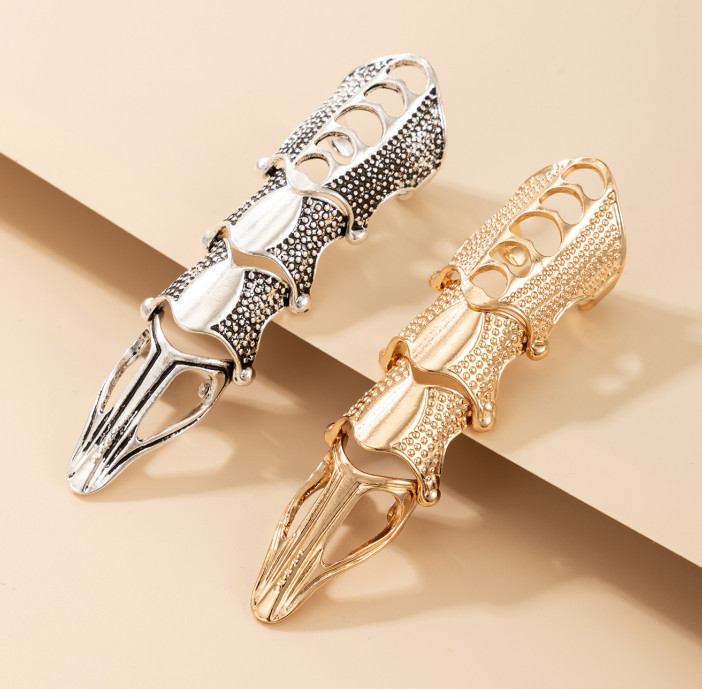 Full Finger Ring Claw Skull Gothic Armor Punk Knight Jewelry Сarnival