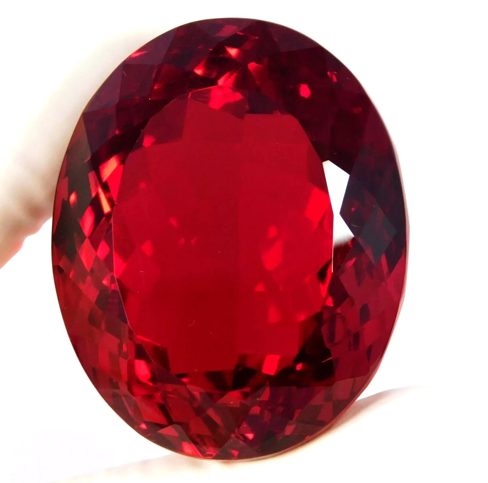 AGL Certified Natural 800 Ct Brazilian Red Topaz Oval Shape Loose Gemstone