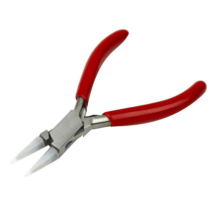 4-3/4″ 120 mm Non-Marring Nylon Round Nose Pliers w/ PVC Grips Jewelry Making