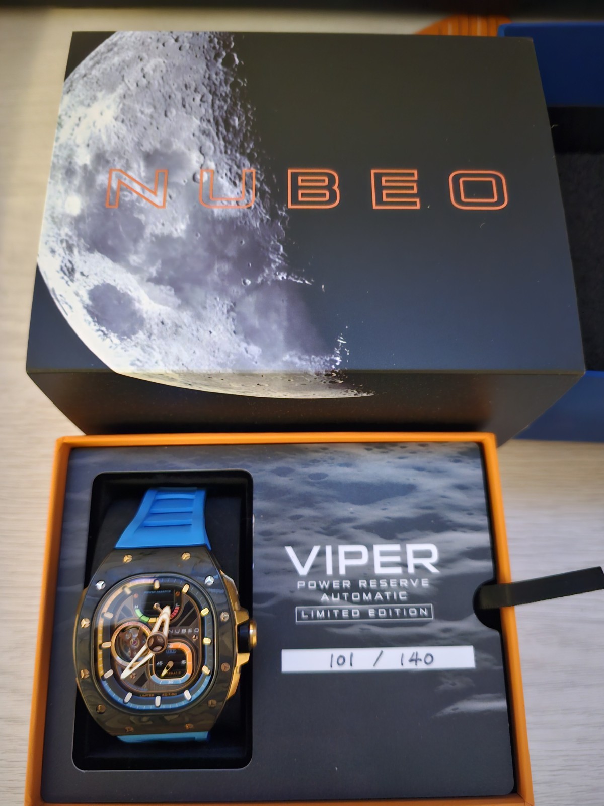 Nubeo NB-6105-05 Mens Watch Viper Automatic 44mm 5ATM Limited Edition 101/140
