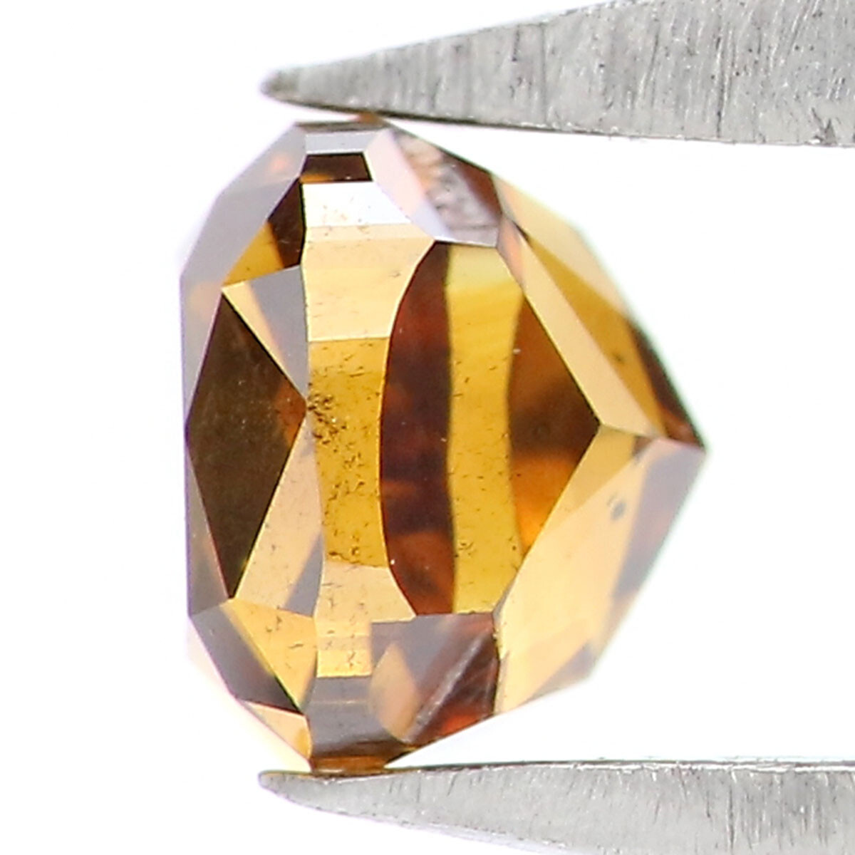 0.34 Ct Natural Loose Cushion Diamond 3.65 MM Coffee Brown Color Diamond KQ807