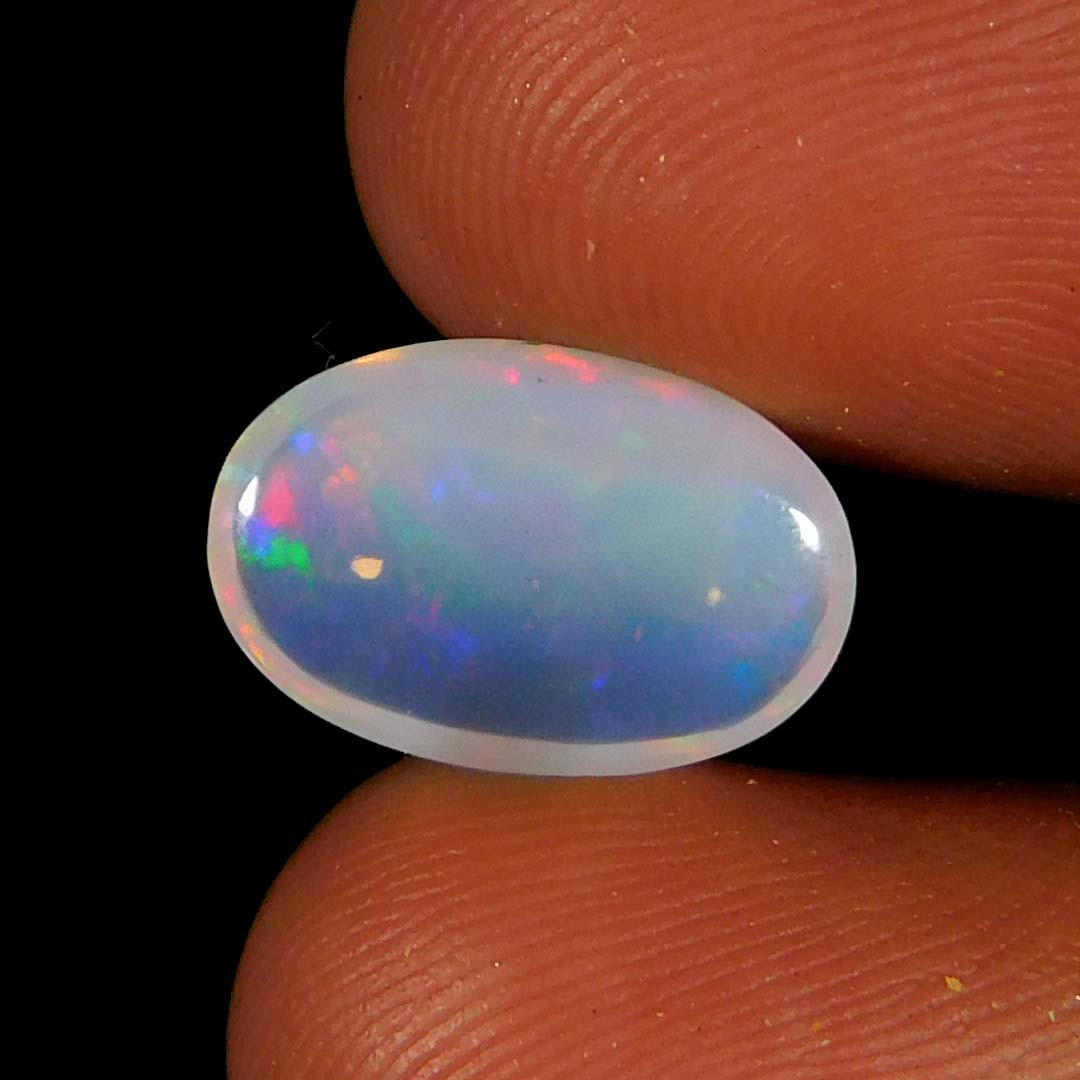 3.60Cts. Natural Play of Color Ethiopian Opal Oval Cabochon Reiki Gemstone