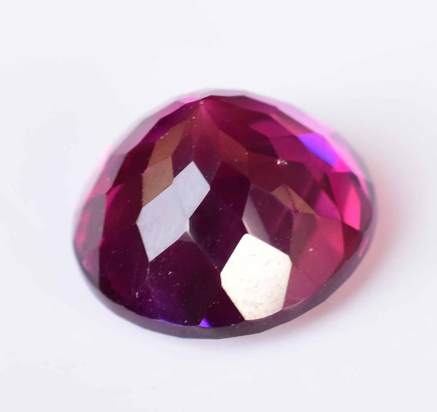 10.80 Ct Natural Rhodolite Garnet Round Raspberry Pink AGSL Certified Gemstone