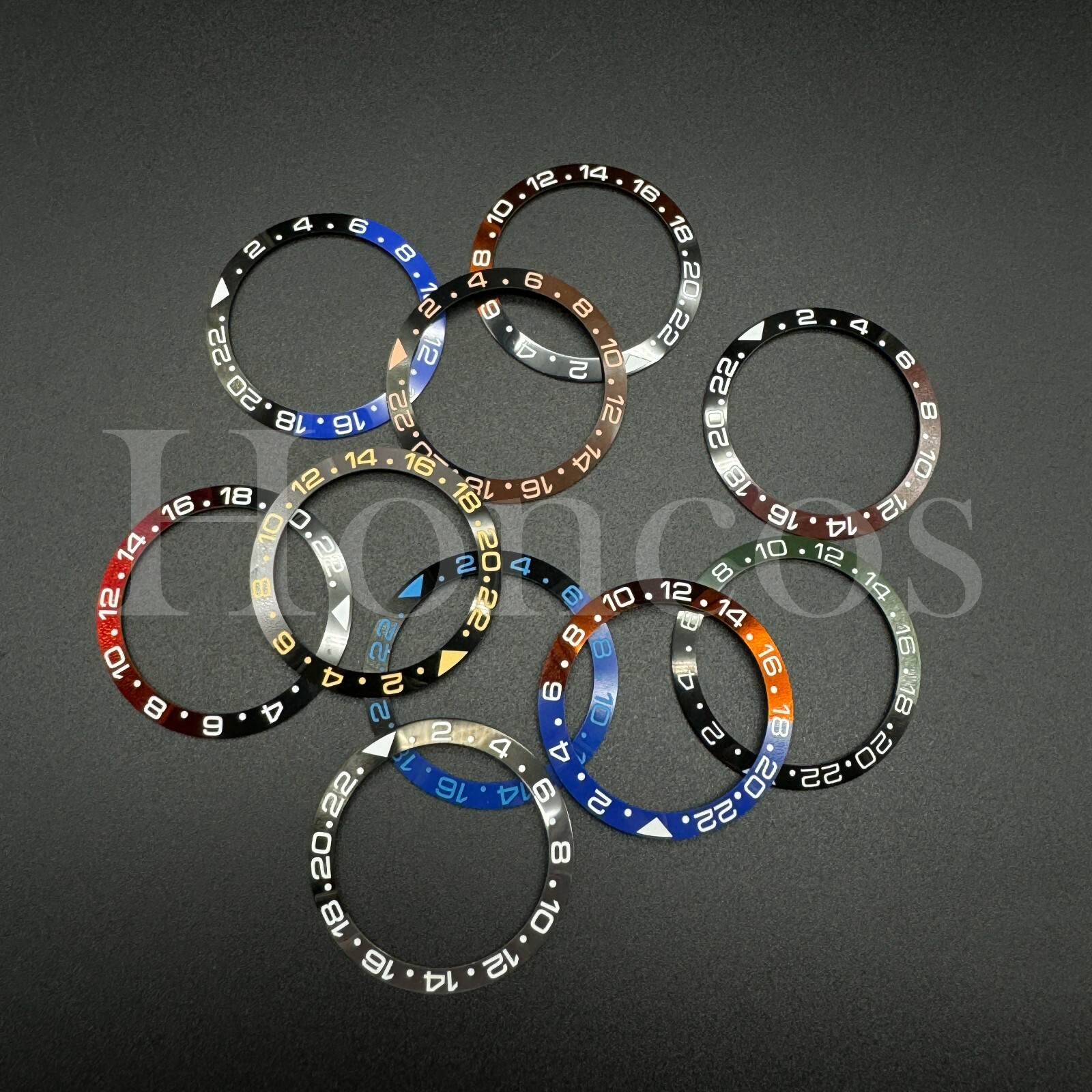 40MM Ceramic Replacement Bezel insert GMT for SKX007 0020 CASE Fits for Seiko