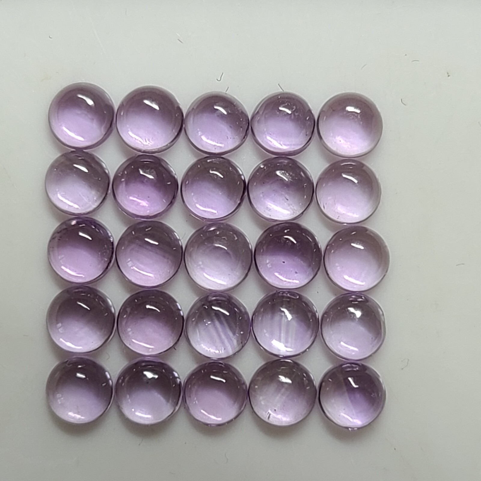 Lavender Amethyst 4mm Flat Back Round Cabochon Loose Gemstone(s)