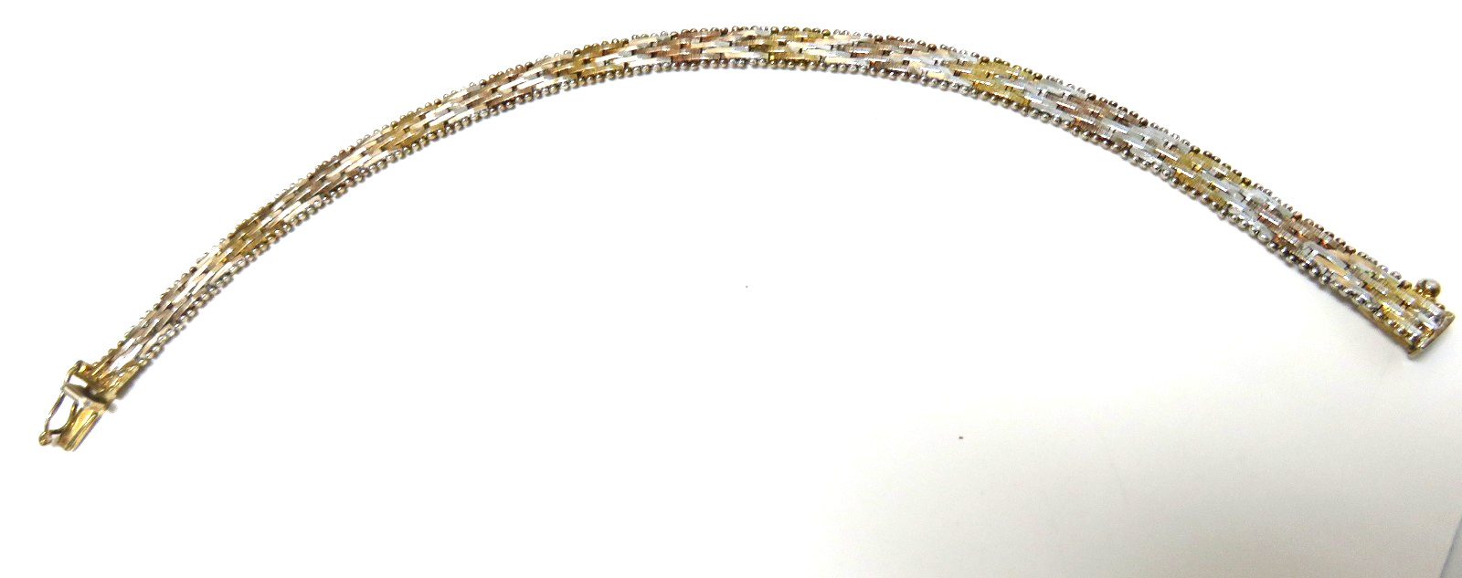 Beautiful Sterling Silver 7″ Long Bracelet, Marked “925 & Italy”