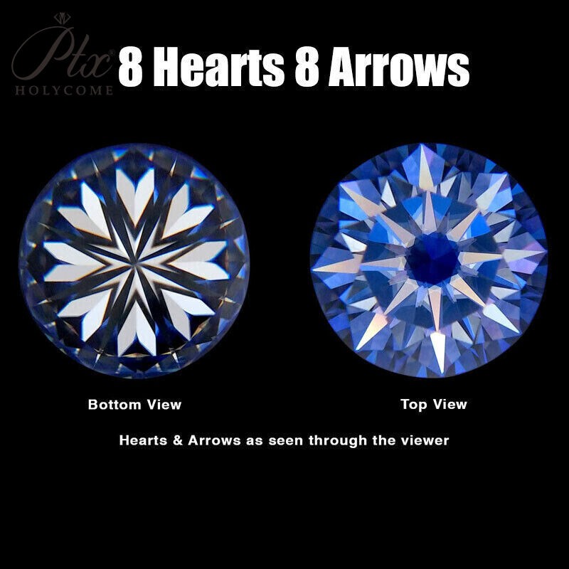 3mm~10mm Moissanite Loose Gemstones Round Cut White D Color VVS1 GRA for Jewelry