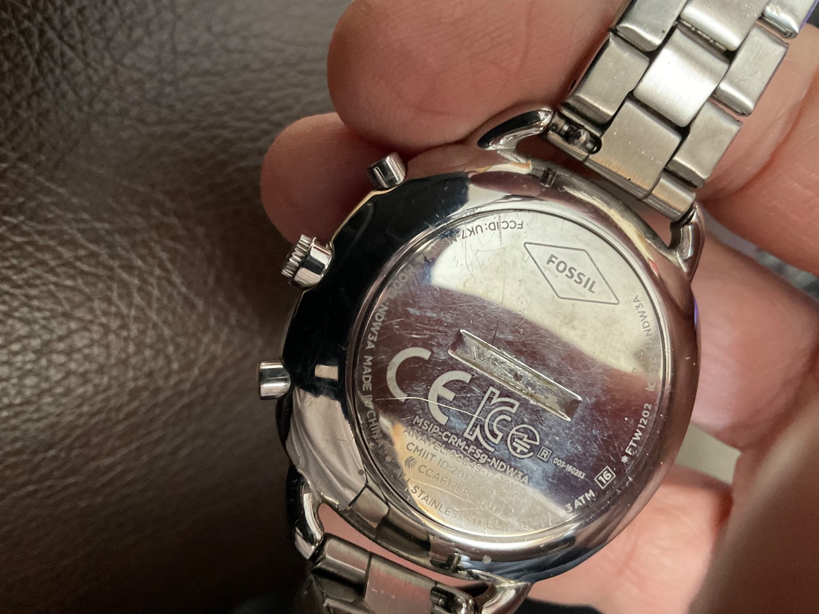 Fossil Q womens smart watch new batt needs app to run is online fit to 6 1/4 in.