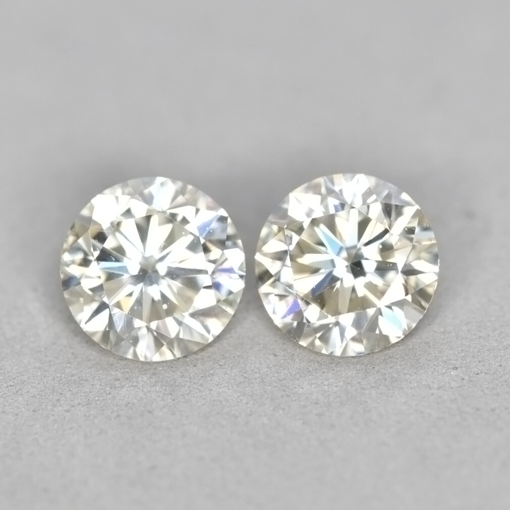 1.83Ct (2Pcs) Perfect Pair Shinning Sparkles Real White Moissanite _Hue Diamond