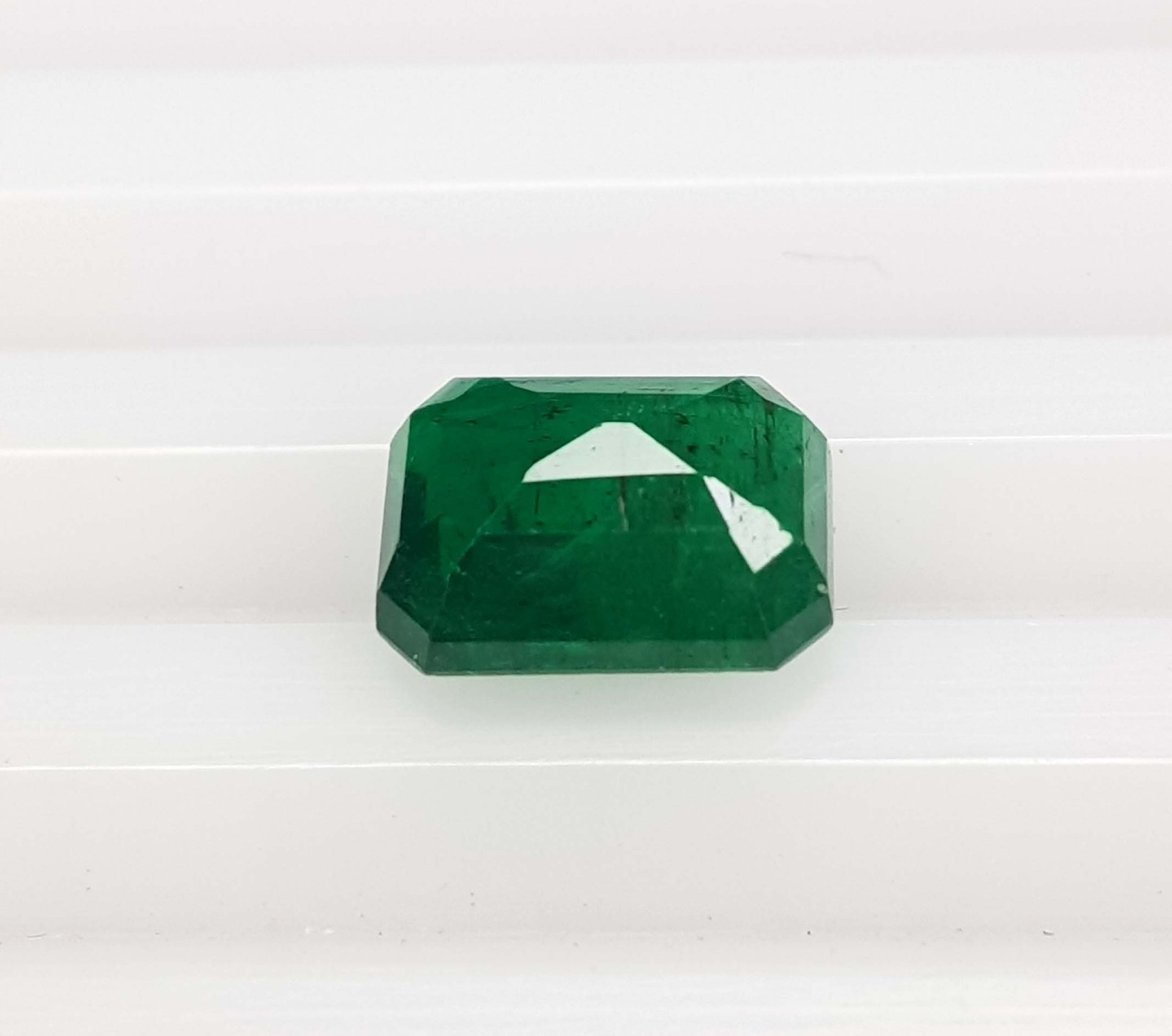 1.63 Ct Natural Emerald Zambian octagon Cut Untreated loose Gemstone