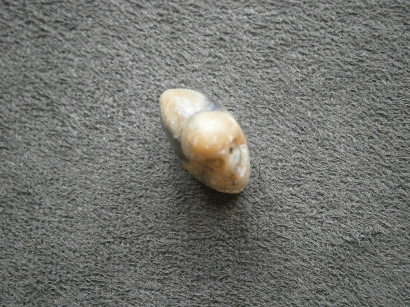 Carved Soapstone Speak No Evil Monkey with Hole Vtg Bracelet Charm Pendant 4.3g