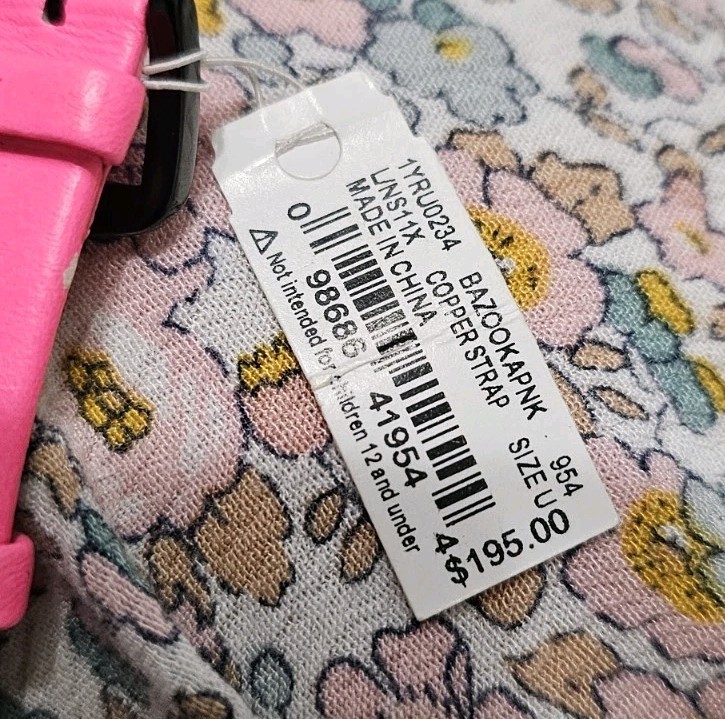 Kate Spade New York Cooper Watch KSW1723A Bazooka Pink Leather Gunmetal NWT Seal