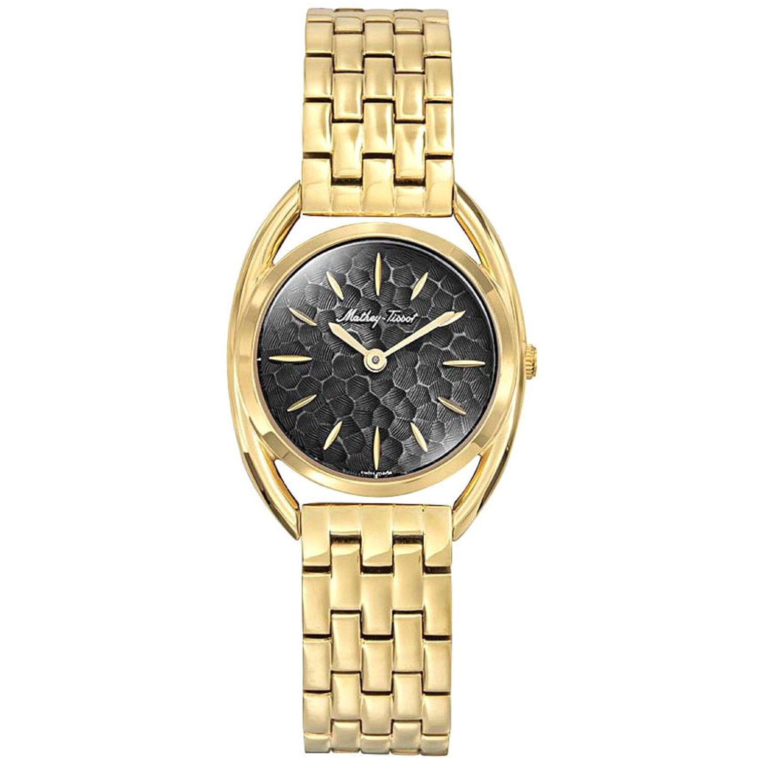 Mathey Tissot Women’s Saphira Black Dial Watch – D933PYN
