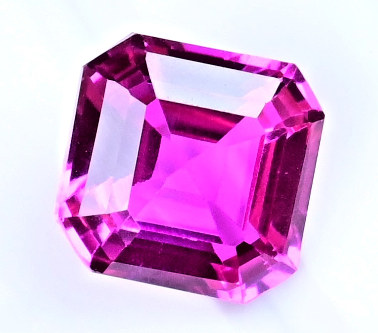 5.75 Ct Natural Mogok Pink Ruby Octagon Shape Certified Flawless Loose Gemstone