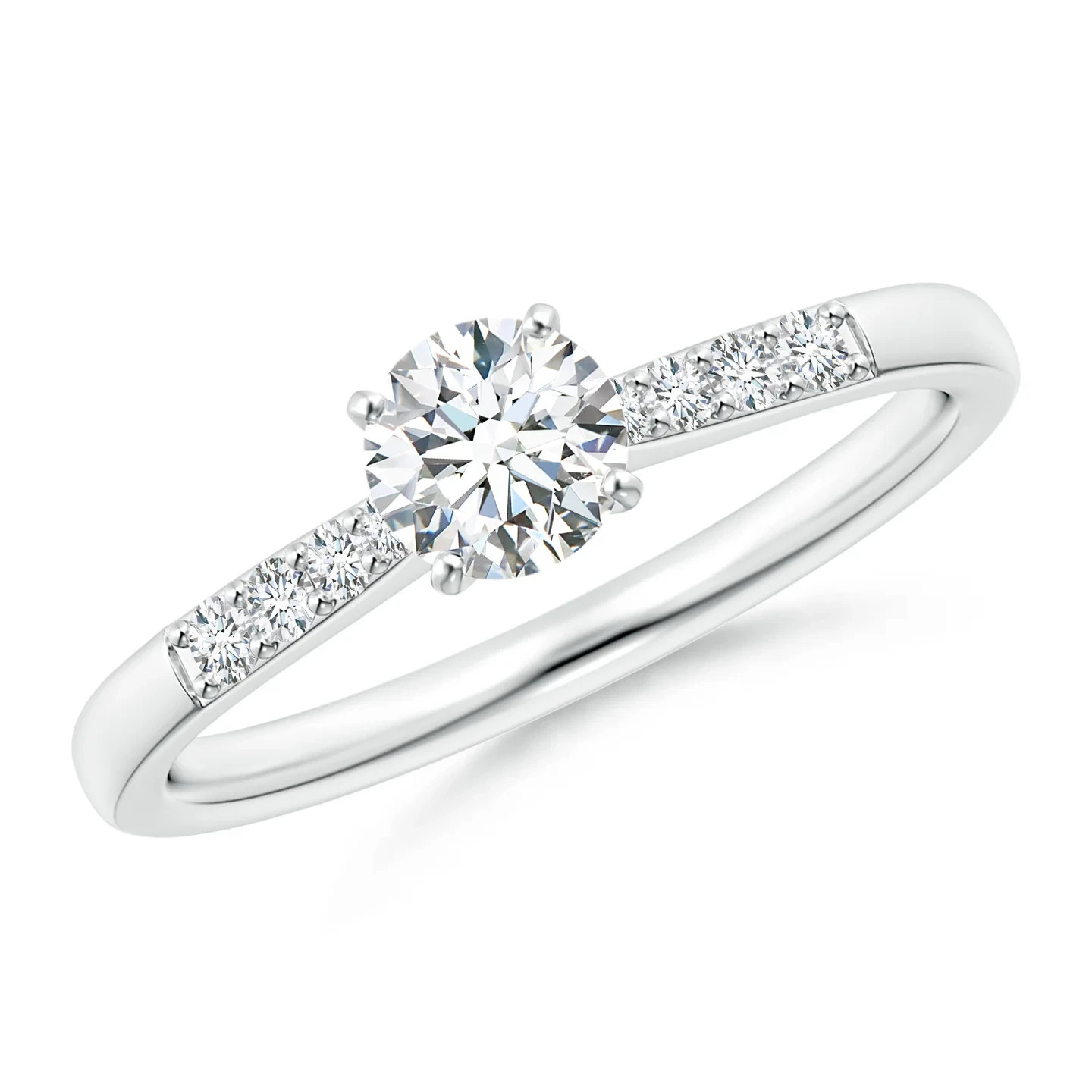 Round Diamond Wedding Ring 0.52 Ct Lab Grown Solid 950 Platinum Size 5 6 6.5 7 8