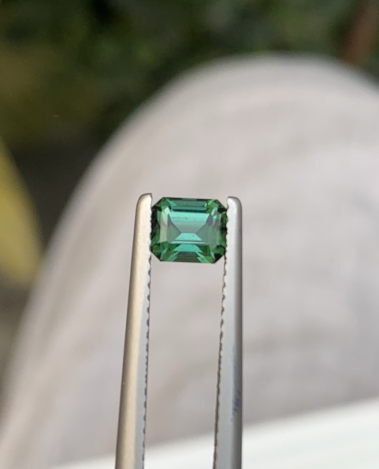 0.82 Carat Natural Green Tourmaline – 5mm Emerald Cut Afghanistan Loose Gemstone