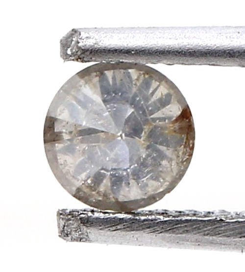 ROUND SHAPE 0.29 CT 4.2MM ORANGE WHITE MIX COLOR BRILLIANT CUT NATURAL DIAMOND