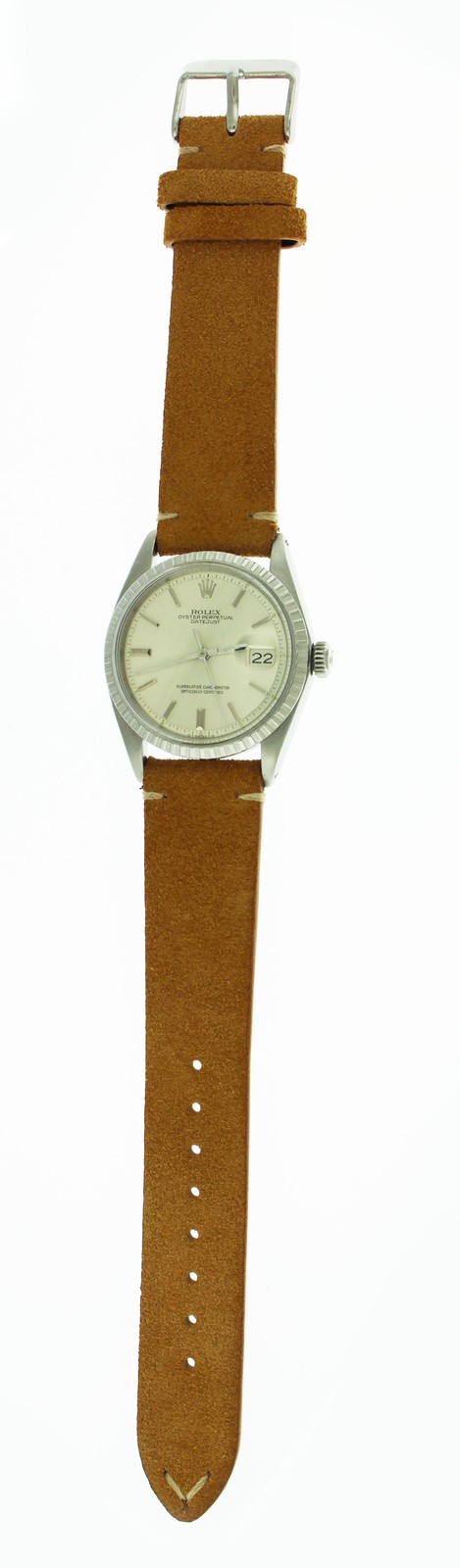 1974 Rolex Oyster Perpetual Datejust 1603 36mm Steel Silver Dial Automatic Watch