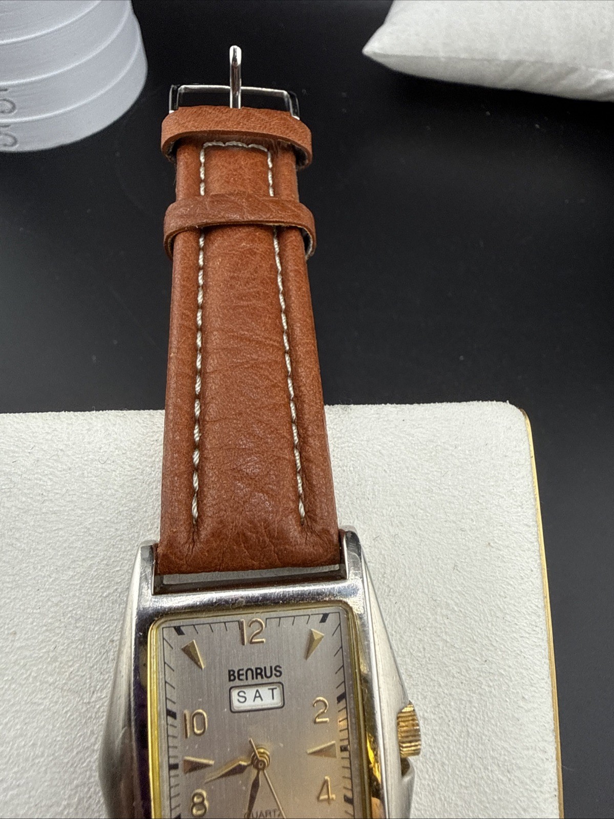 Vintage Women’s Benrus Day/Date Watch New Straps And Battery Fully Functional