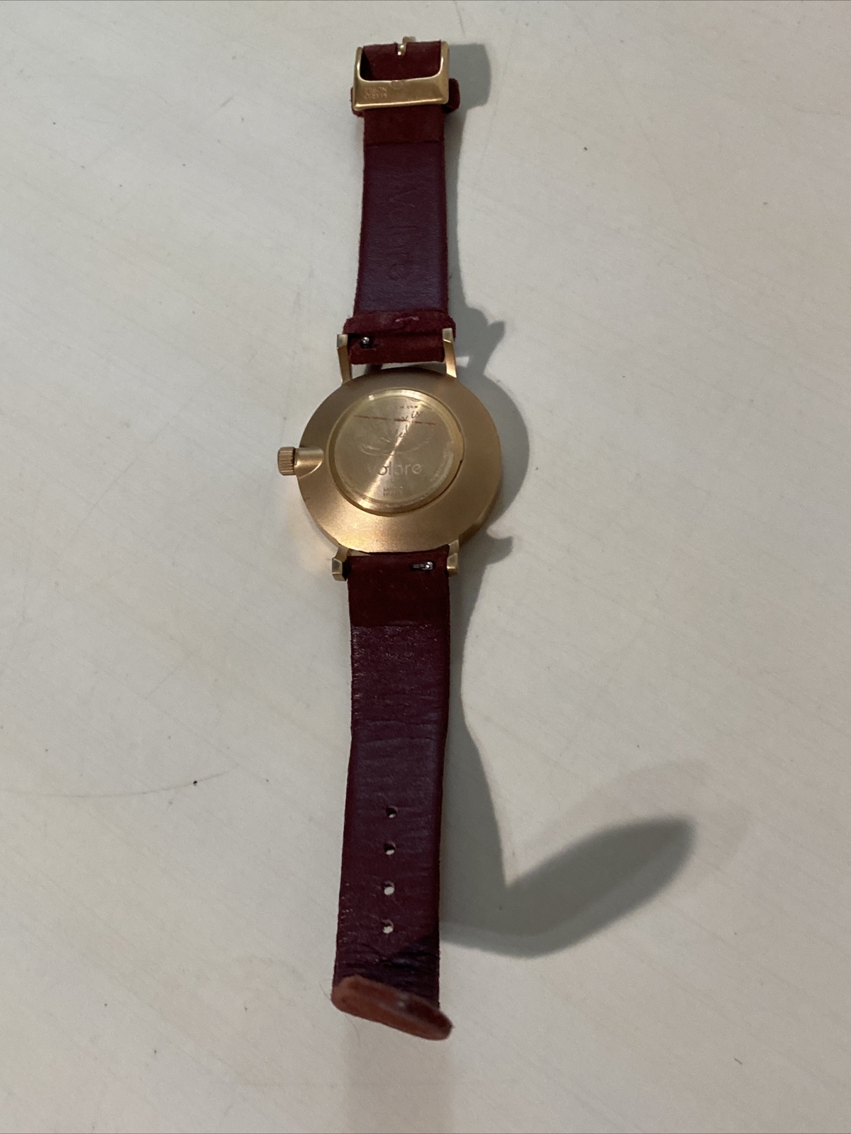 Ladies KLASSE14 Volare By Mario Nobile Watch, Rose Gold Tone Burgundy