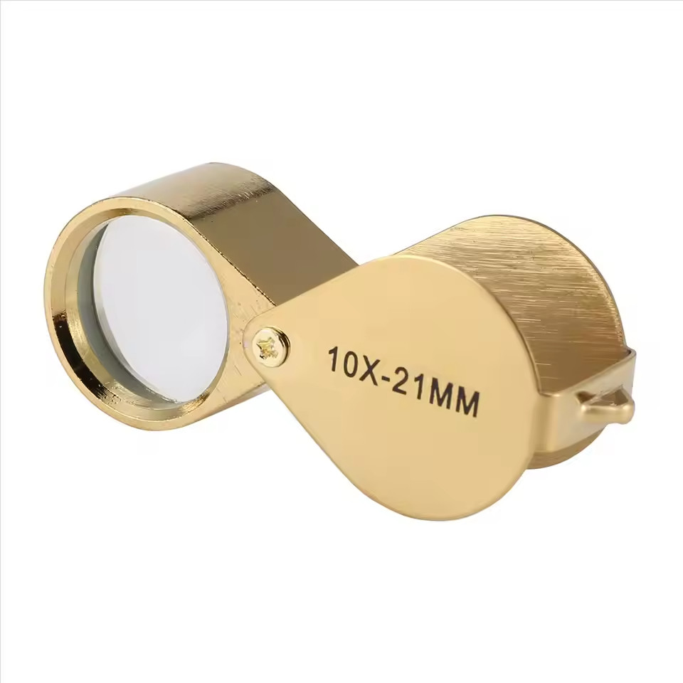 10X Jewelers Loupe Magnifier Jewelry Coin Loop Magnifying Glass Eye Pocket USA
