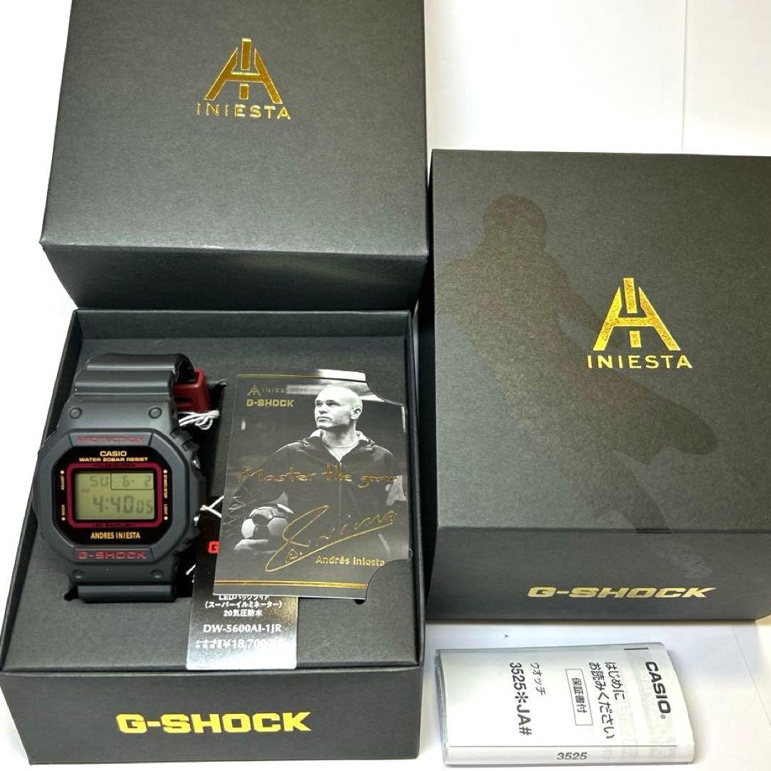 Casio G-Shock DW-5600AI-1JR Unused Andres Iniesta Digital Quartz Men’s Watch