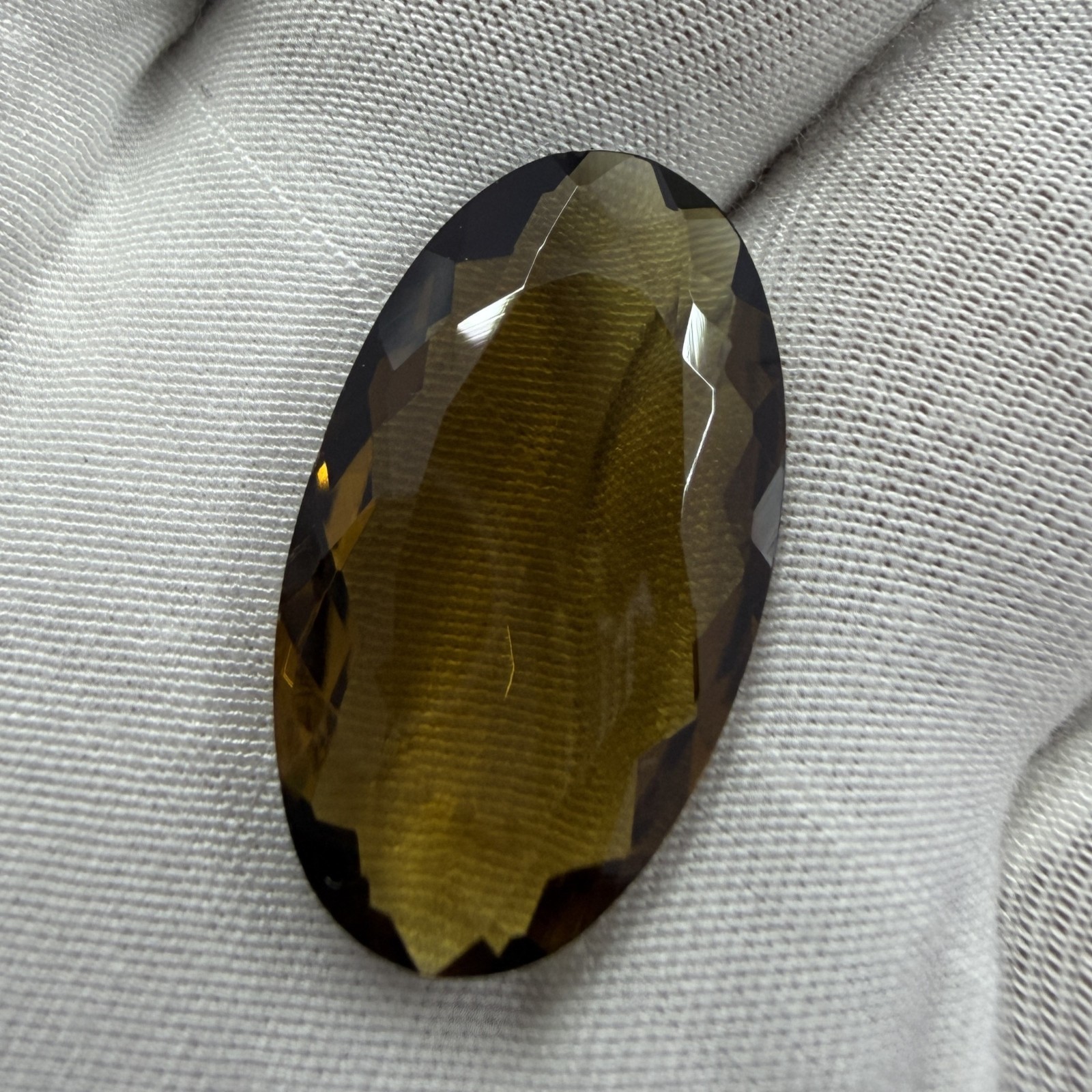 100% Natural Honey Quartz Oval Cut Semi-Precious Loose Certified Gemstone