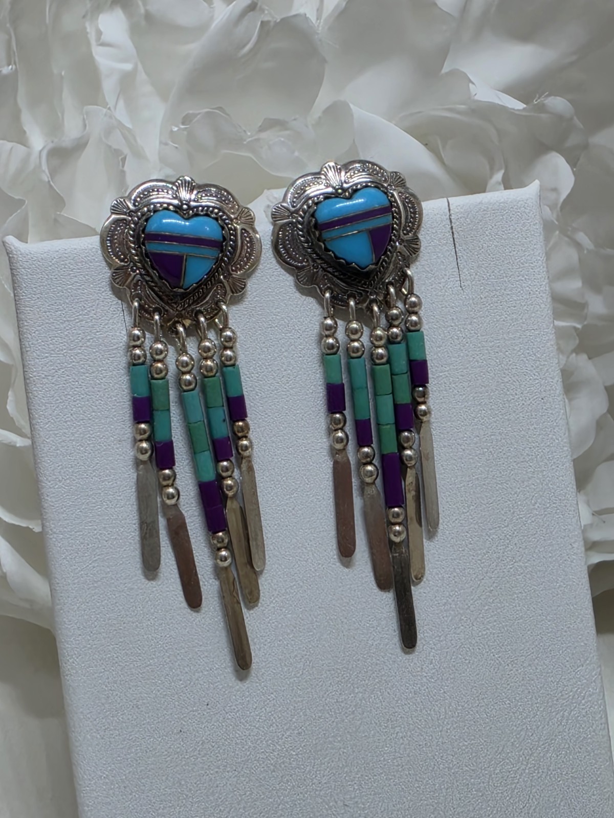 Carolyn Pollack S.W. Liquid Sterling Silver Turquoise And Sugilite Set