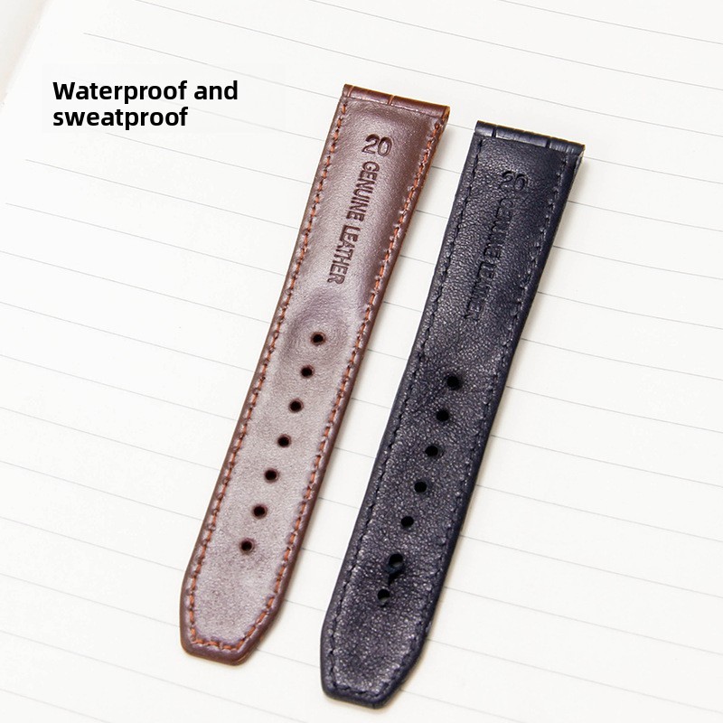 Quality Genuine Leather Watch Strap Mens Band 20 22mm for Maurice Lacroix Pontos