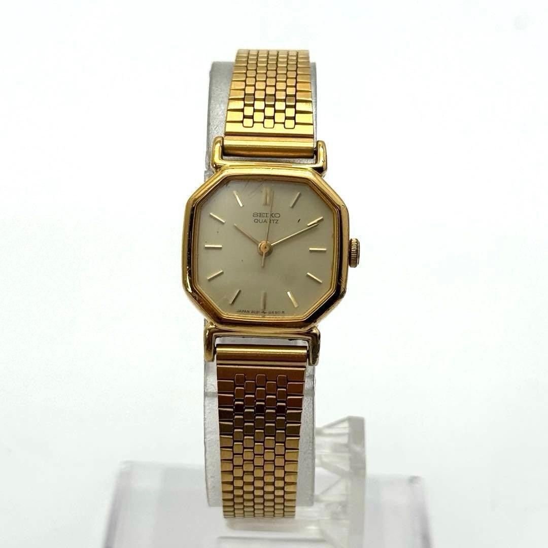 SEIKO New Battery Watch Working Item Condition 2C21 5170 Octagon Rare