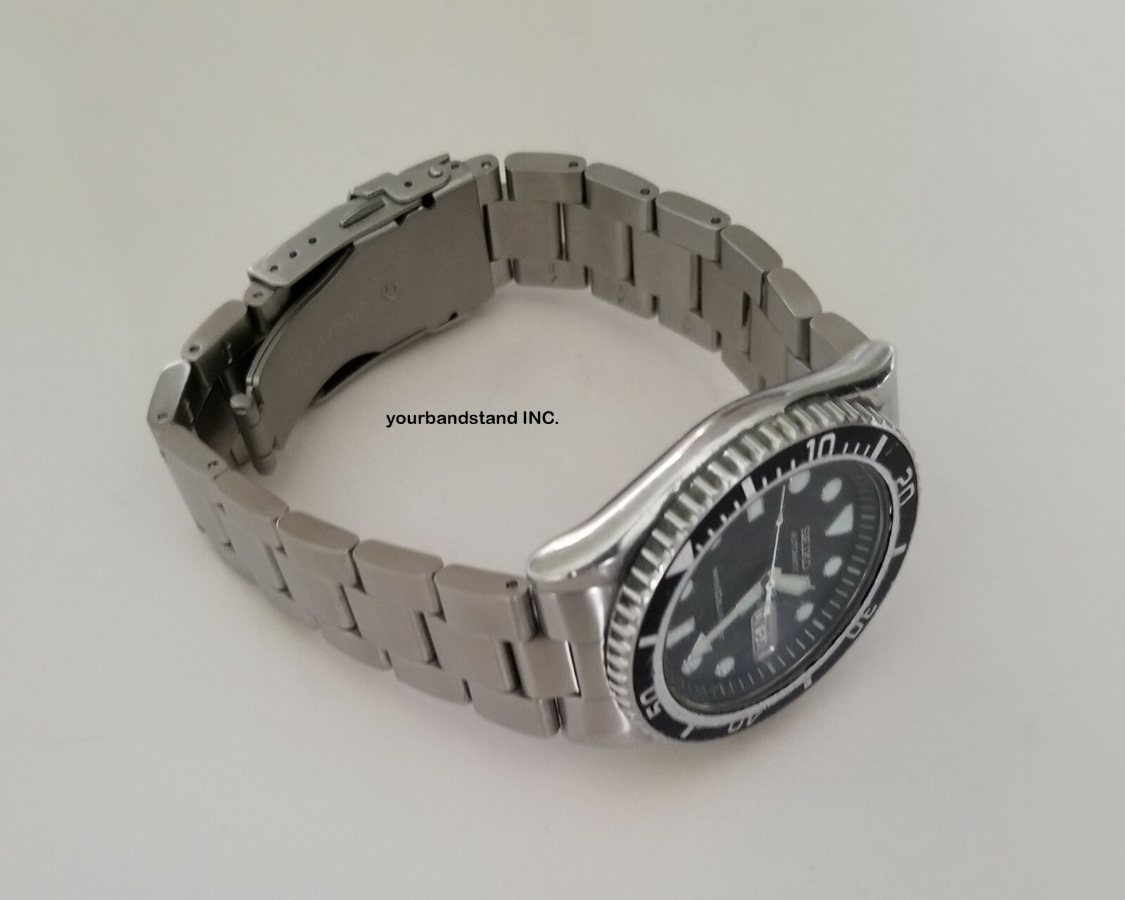 22mm CURVED STAINLESS STEEL OYSTER BRACELET FIT SEIKO SKX031 7S26-0040