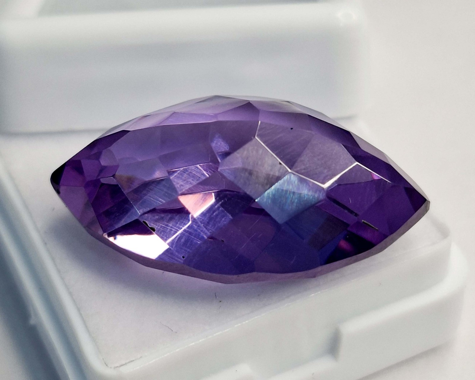 Natural Purple Zircon Marquise Cut 58-60 Ct Certified Loose Gemstone RK856