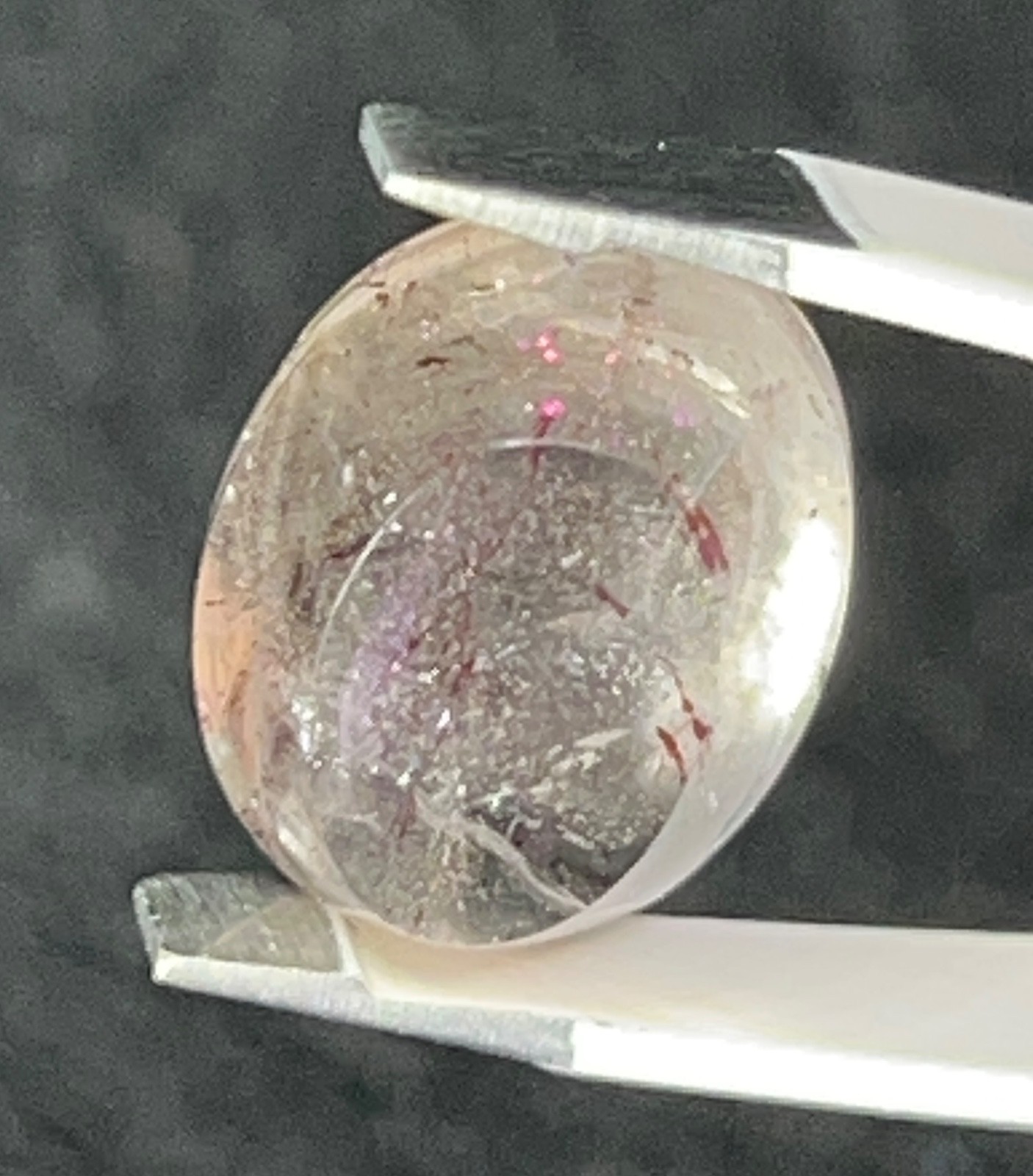 PFS-2 Pink Fire Quartz 9.25ct 15x12x7mm Brazil one mine worldwide