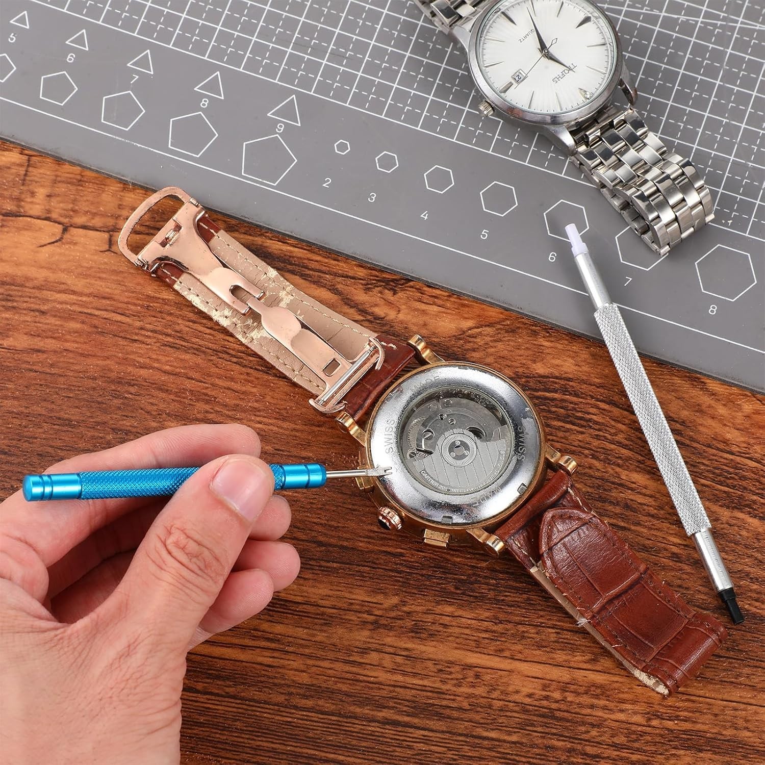 Ergonomic 5-Piece Watch Hand Tool Kit – Safe & Easy Removal and Installation