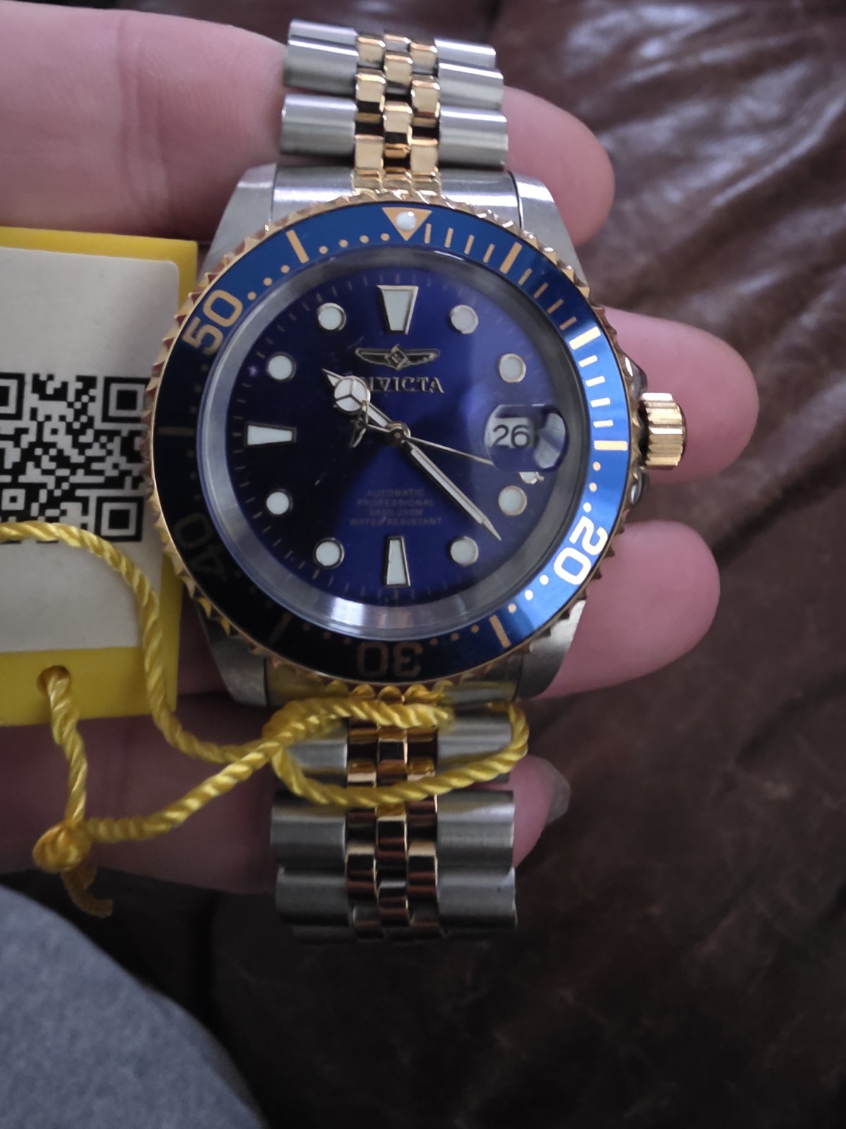 Invicta Pro Diver Men’s Automatic Watch Blue Dial, Two-Tone, 30093