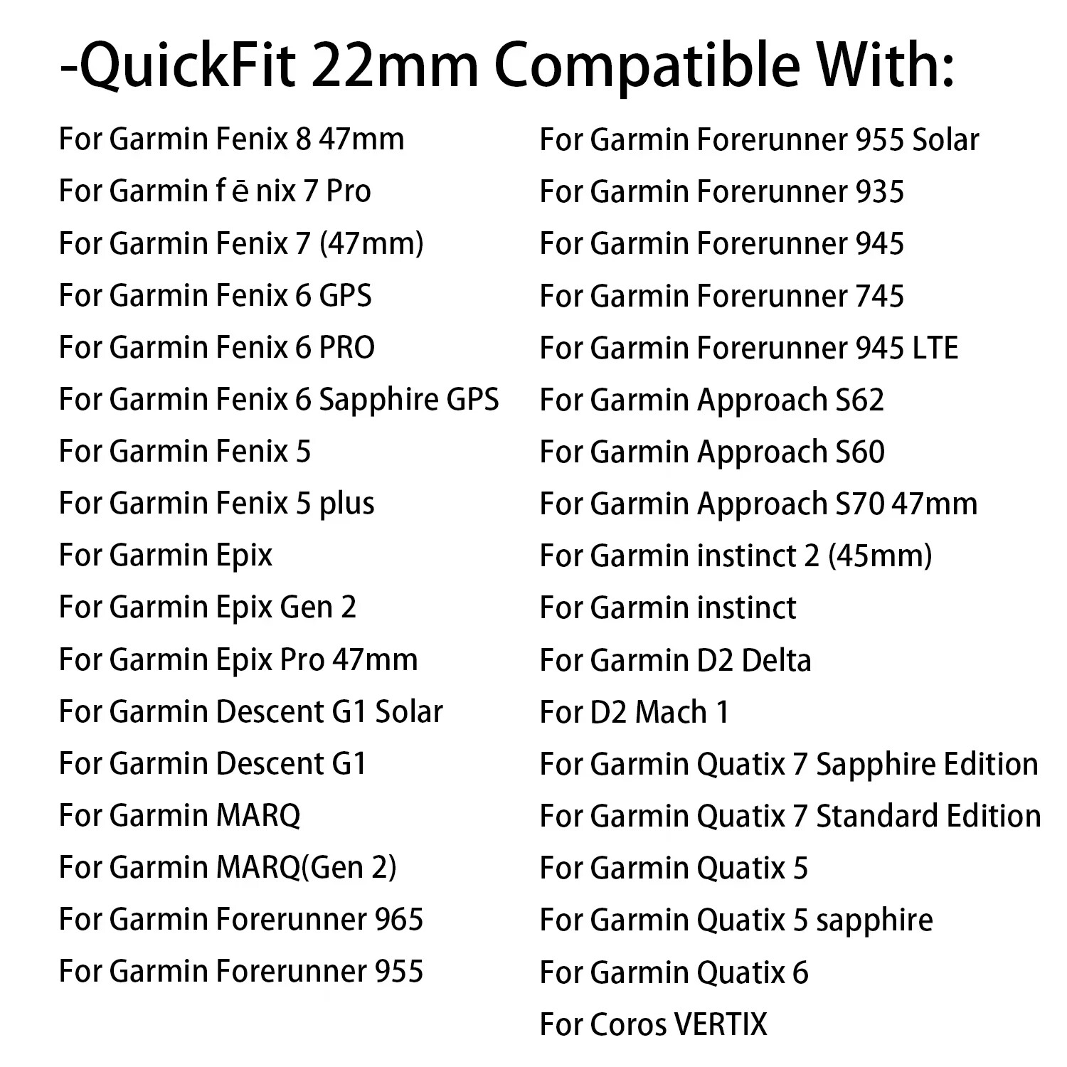 QuickFit 22mm 26mm Army Nylon Strap For Garmin Fenix 7 7X 6X Pro/Epix Pro Gen 2