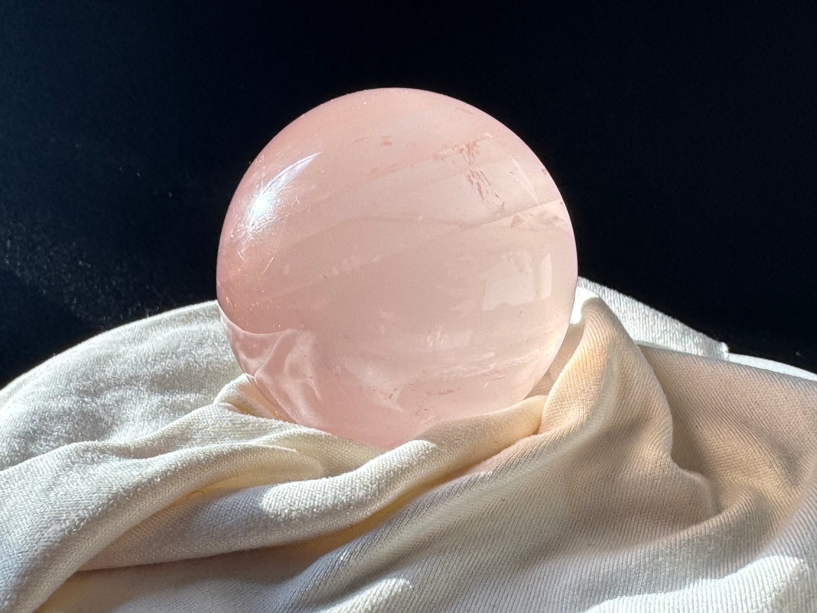 Rose Quartz Sphere for Love Harmony and SelfCare