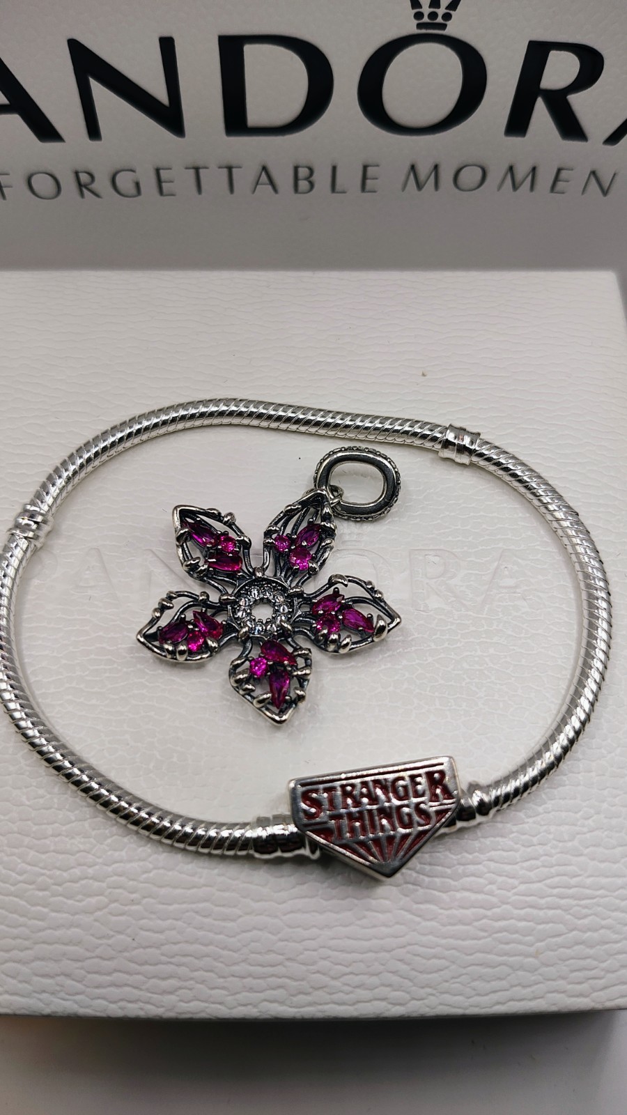Pandora Stranger Things S925 Snake Chain Bracelet with CHARMS/Box/Bag Included