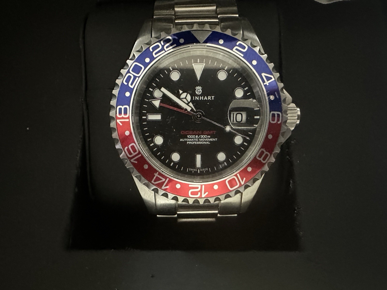 A Steinhart Ocean One GMT Automatic Men’s Wristwatch In Original Box with Papers