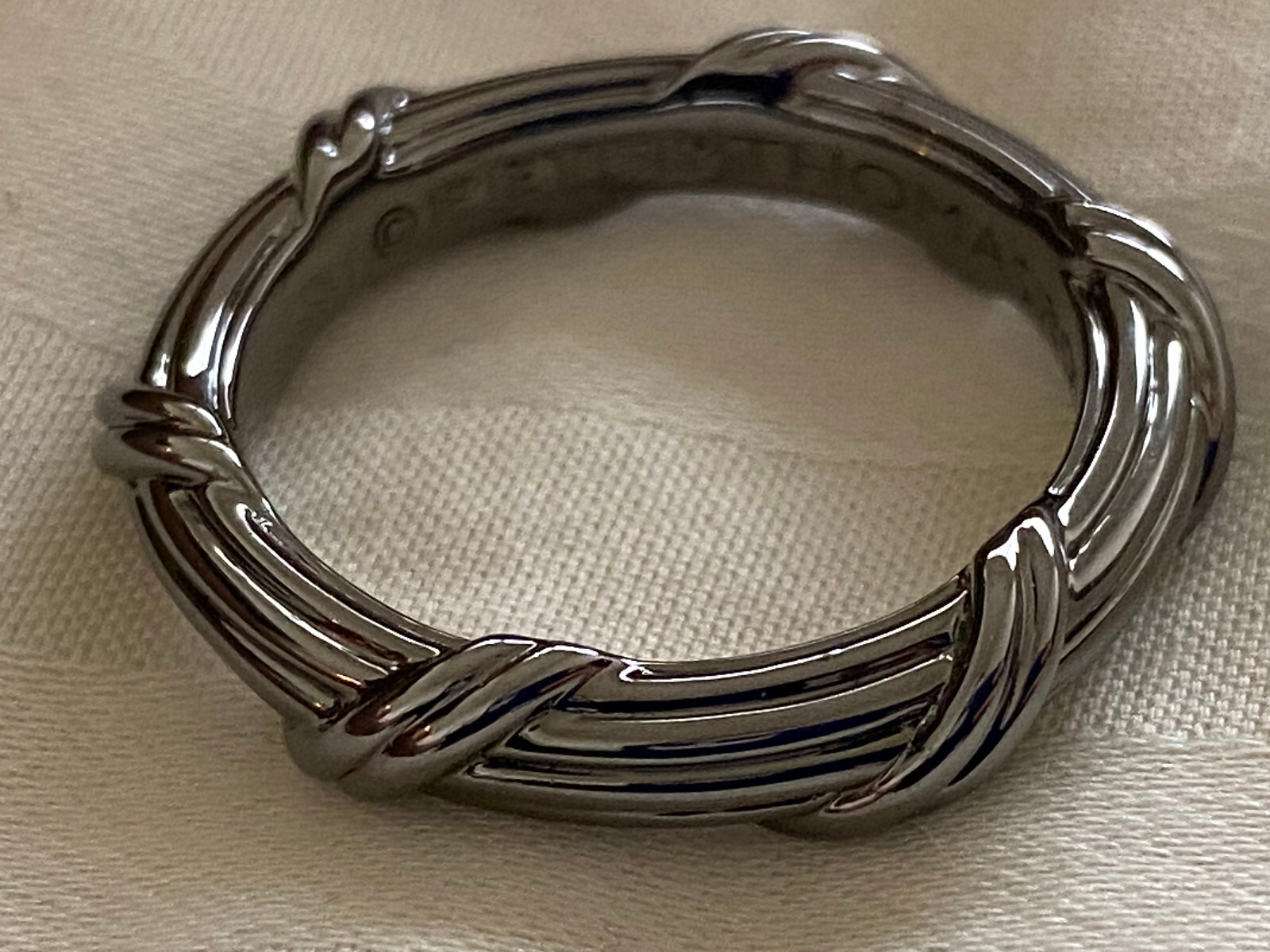 NEW Peter Thomas Roth, Ribbon & Reed Signature Classic Band Ring size 10, unworn