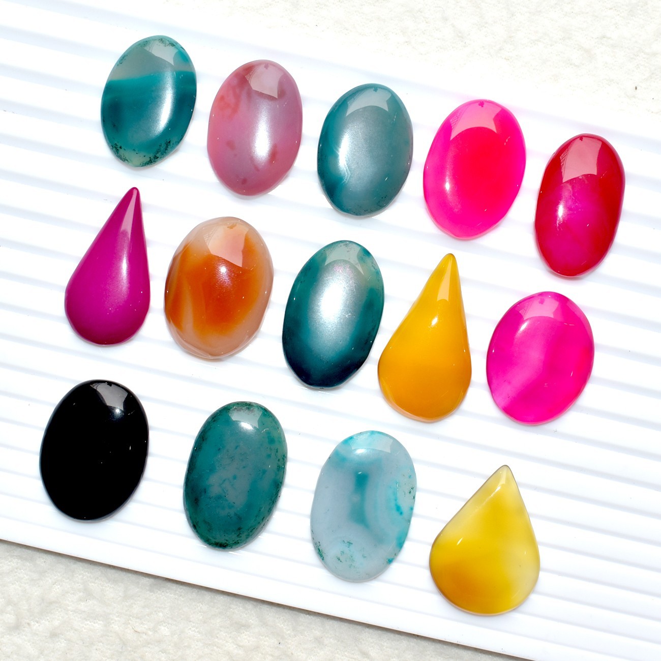 Botswana Agate Mix Shape Cabochon Natural Loose Gemstone 947