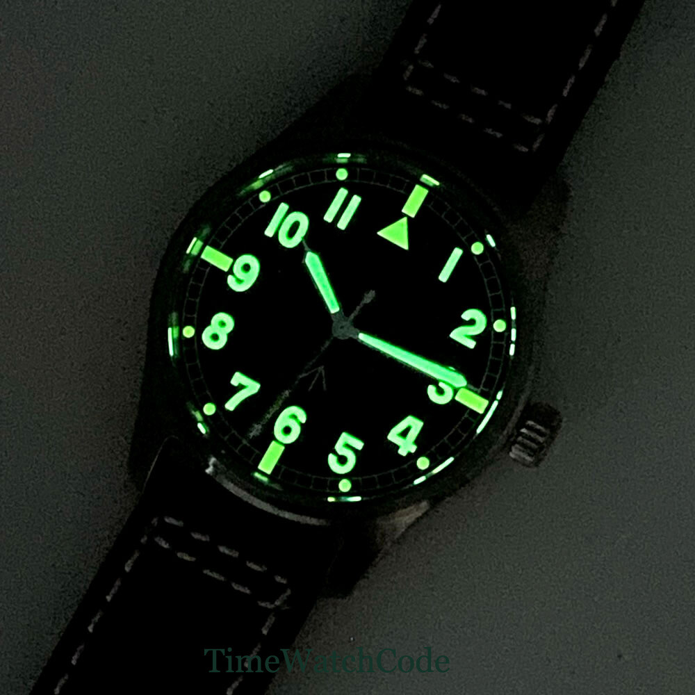 33.6mm Black Watch Dial&Hands Fit NH35/36 ETA 2824 PT5000 Miyota8215 DG2813