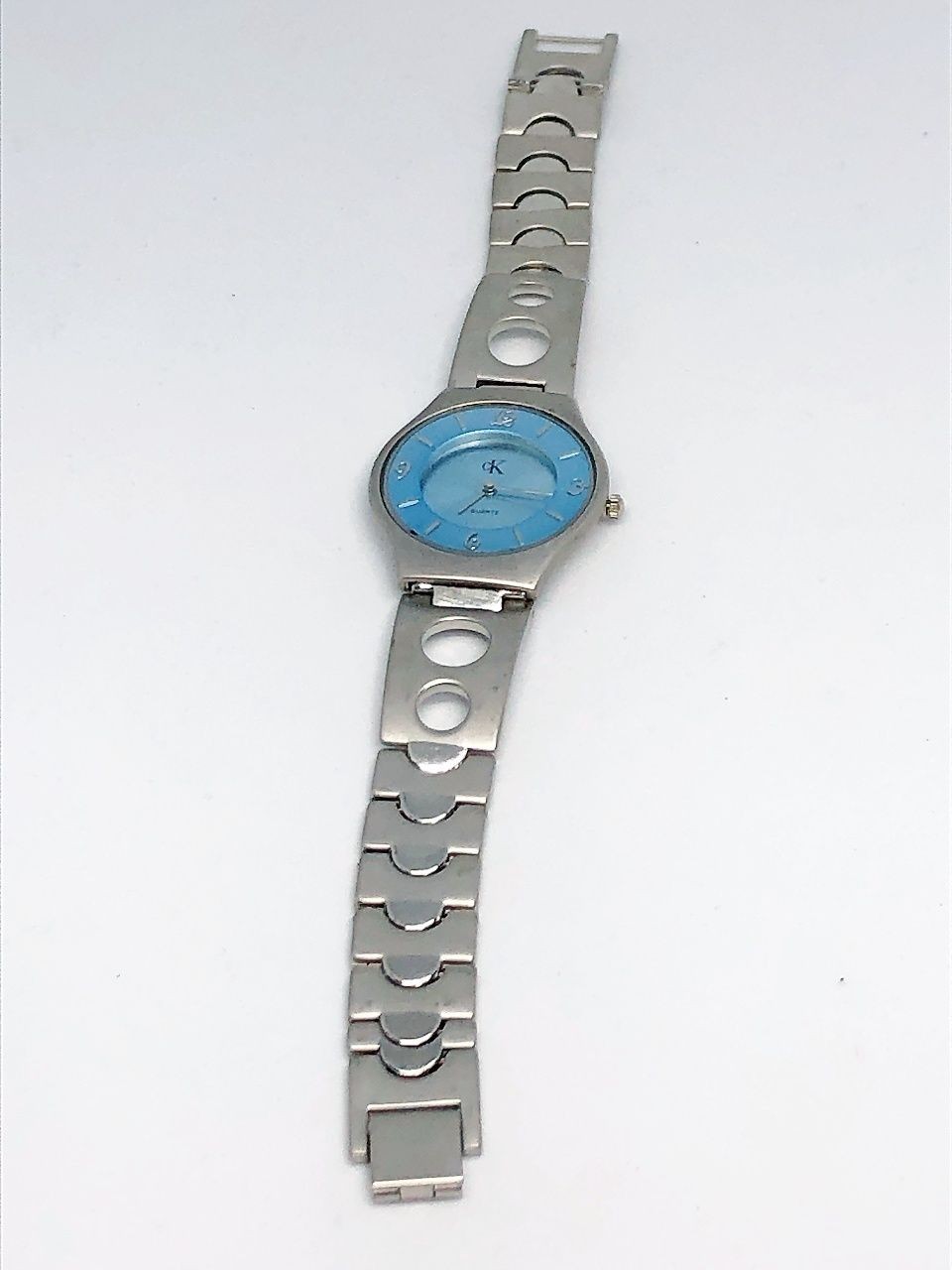 Calvin Klein Watch Ladies 3 Hands Dial Blue New Working Item