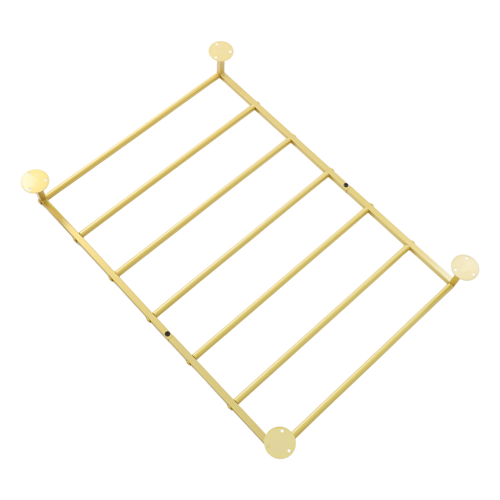 Gold 7-tier Wall Mounted Scarf Rack Display Rack Towel Storage Rack Carbon Steel